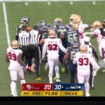 49ers vs. Seahawks FIGHT After Hit on Russell Wilson | NFL Week 8