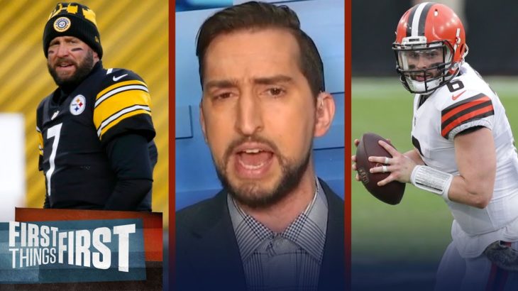 Browns will break playoff drought vs Steelers; Baker will deliver — Nick | NFL | FIRST THINGS FIRST