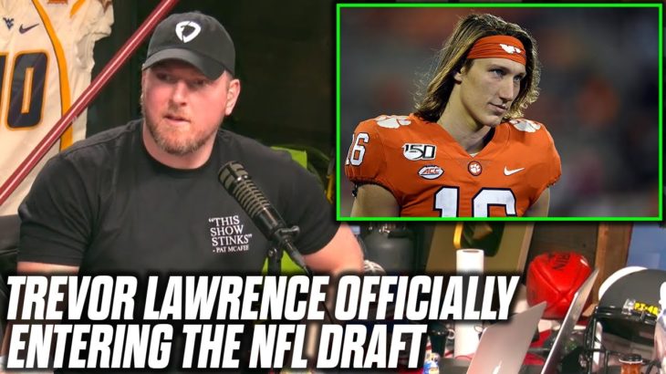 Pat McAfee Reacts To Trevor Lawrence Declaring For The NFL Draft