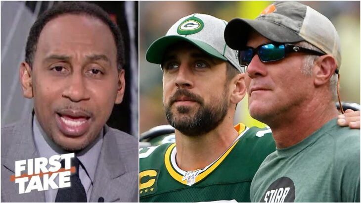 Stephen A. doesn’t care about what Brett Favre has to say about Aaron Rodgers’ future in Green Bay
