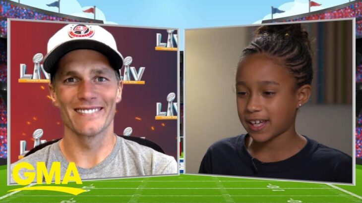 NFL Kid correspondent interviews Tom Brady ahead of Super Bowl LV l GMA