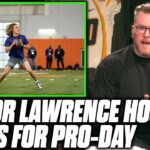 Pat McAfee Reacts To Trevor Lawrence Throwing For NFL Teams At Pro Day