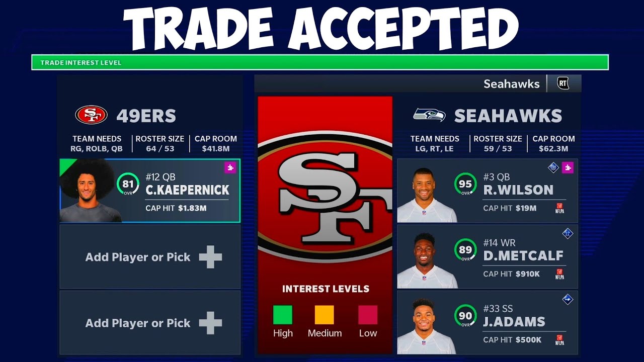 CRAZY NFL Trades with Maddens NEW Trading System American football