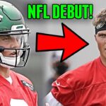Zach Wilson DEBUTS FOR NEW YORK JETS In 2021 NFL Rookie Training Camp! Makes Pro Throws!