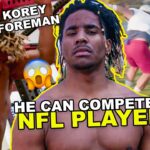 #1 Player Korey Foreman Does CRAZY NFL Workout Before Big Game! How Football Saved A Kid From EGYPT?