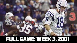 First Ever Brady vs. Manning Matchup! Week 3, 2001 FULL GAME