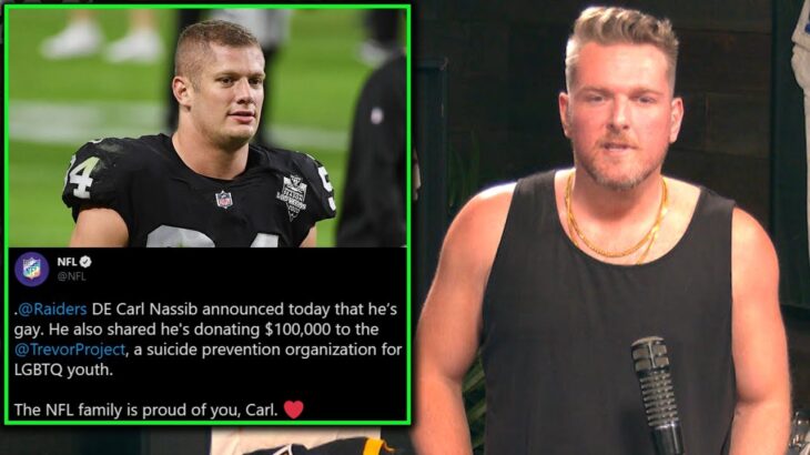Pat McAfee Reacts To Carl Nassib Coming Out; First Active Gay NFL Player