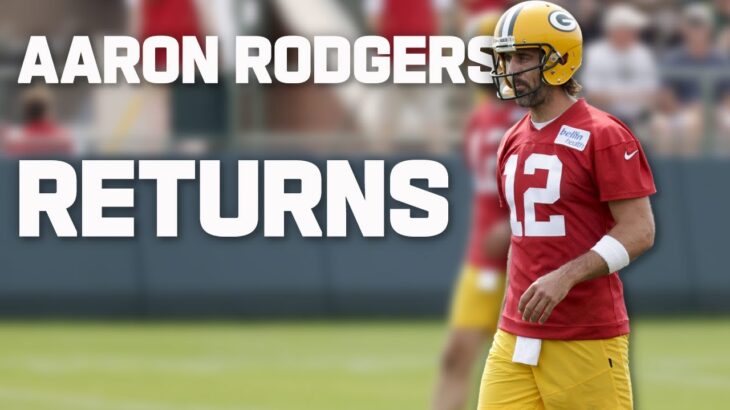 Aaron Rodgers takes the Field at Packers Training Camp