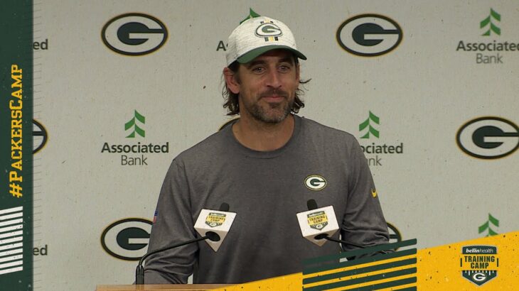 Packers QB Aaron Rodgers | 2021 Training Camp | Full Press Conference