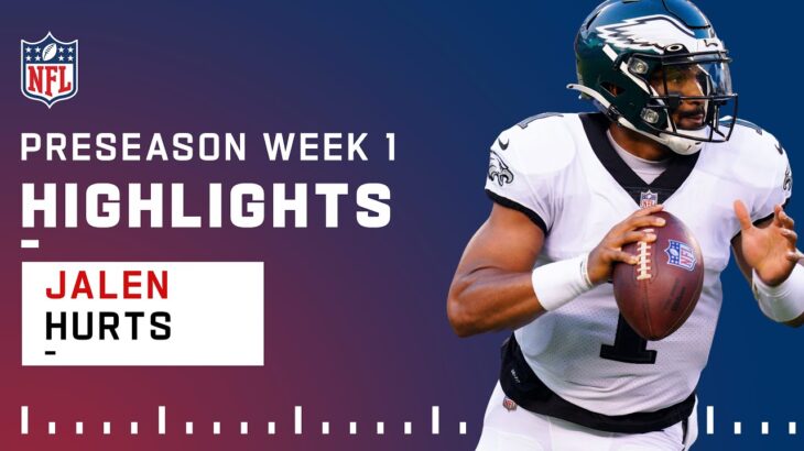 Jalen Hurts Every Pass Attempt | Preseason Week 1 2021 NFL Game Highlights