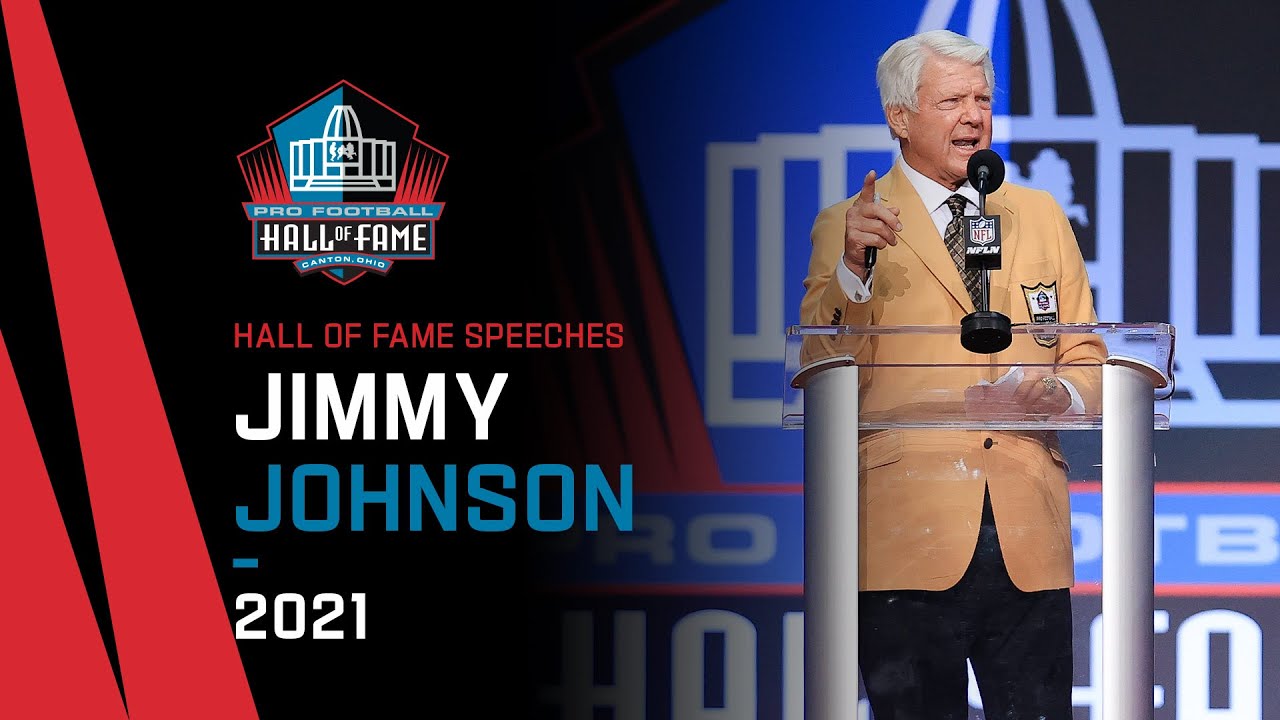 Jimmy Johnson Full Hall Of Fame Speech 21 Pro Football Hall Of Fame Nfl American Football Video Collection