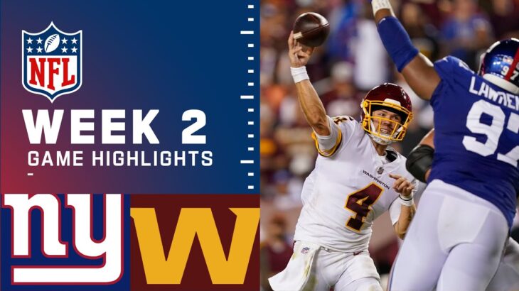 Giants vs. Washington Week 2 Highlights | NFL 2021