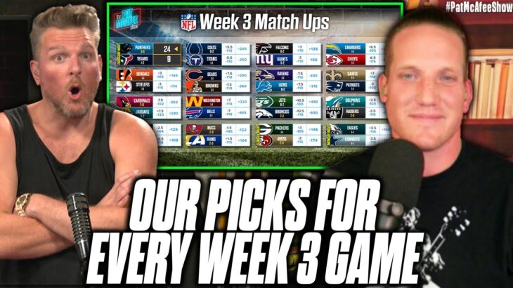 Pat McAfee & AJ Hawk’s Picks For Every Week 3 NFL Game