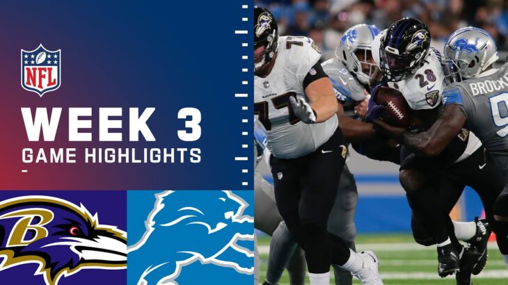 Ravens vs. Lions Week 3 Highlights | NFL 2021
