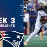 Saints vs. Patriots Week 3 Highlights | NFL 2021