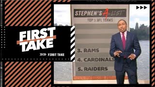 Stephen’s A-List: Top 5 NFL teams | First Take