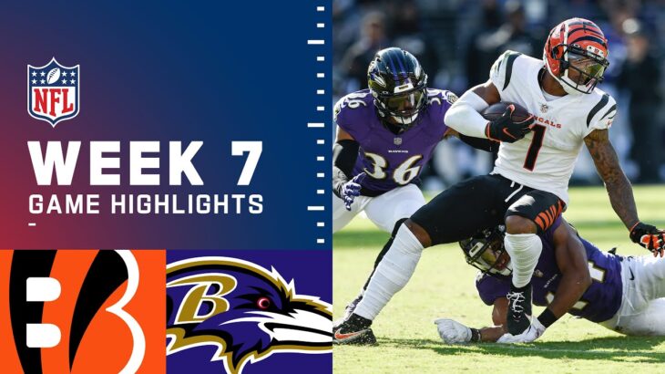 Bengals vs. Ravens Week 7 Highlights | NFL 2021