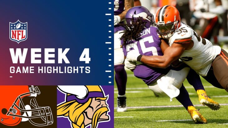 Browns vs. Vikings Week 4 Highlights | NFL 2021