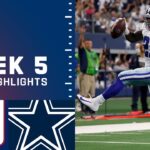 Giants vs. Cowboys Week 5 Highlights | NFL 2021