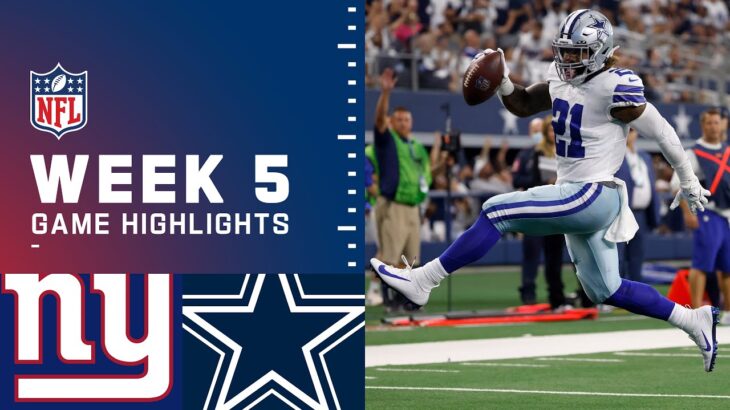 Giants vs. Cowboys Week 5 Highlights | NFL 2021