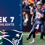 Jets vs. Patriots Week 7 Highlights | NFL 2021