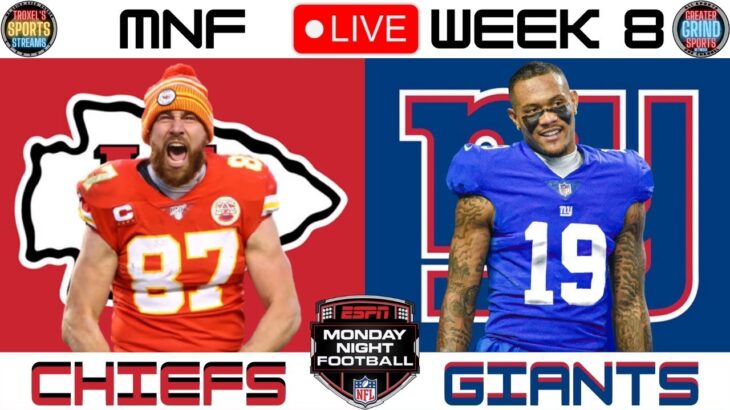 Kansas City Chiefs vs New York Giants: MNF Week 8: Live NFL Game