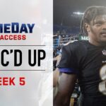 NFL Week 5 Mic’d Up “You Look Like an Equipment Manager I had in College” | Game Day All Access