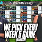 Pat McAfee & AJ Hawk Pick EVERY GAME For Week 5 Of The NFL (almost)