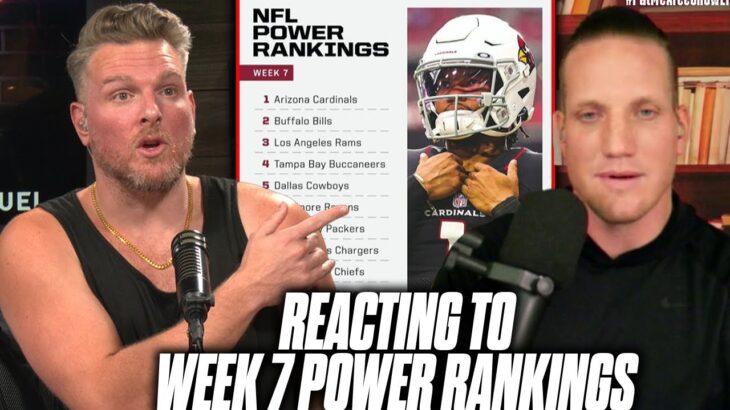 Pat McAfee & AJ Hawk Reacts To ESPN’s Week 7 NFL Power Rankings