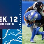 Bears vs. Lions Week 12 Highlights | NFL 2021