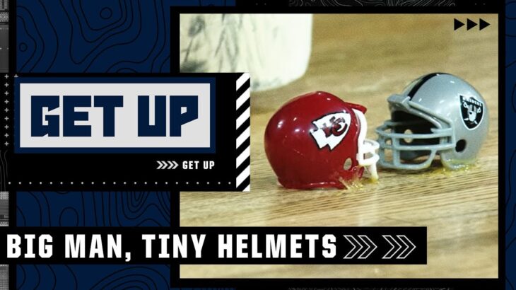 Damien Woody drops the 🔨 on tiny NFL helmets to predict Week 🔟 matchups | Get Up