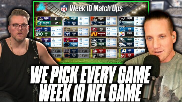 Pat McAfee & AJ Hawk Pick EVERY Week 10 NFL Game
