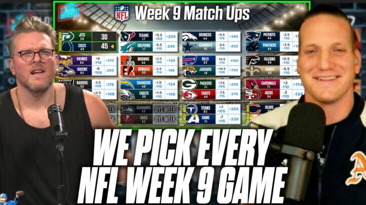 Pat McAfee & AJ Hawk Pick EVERY Week 9 NFL Game