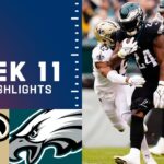 Saints vs. Eagles Week 11 Highlights | NFL 2021