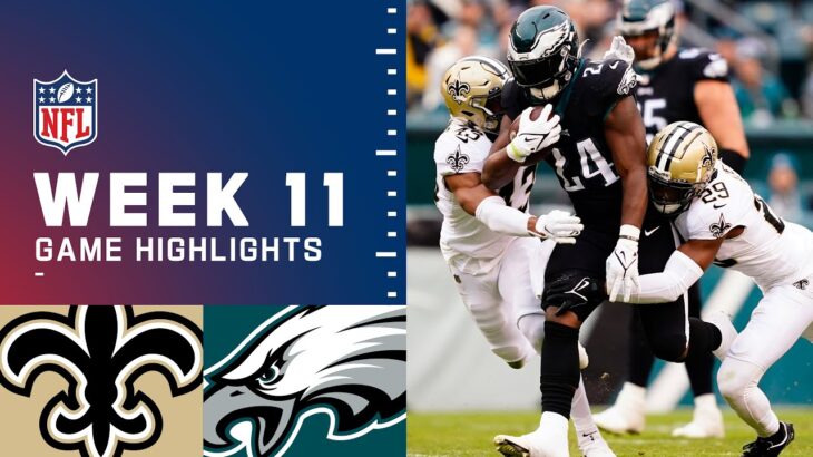 Saints vs. Eagles Week 11 Highlights | NFL 2021