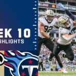 Saints vs. Titans Week 10 Highlights | NFL 2021