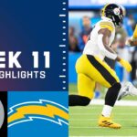 Steelers vs. Chargers Week 11 Highlights | NFL 2021