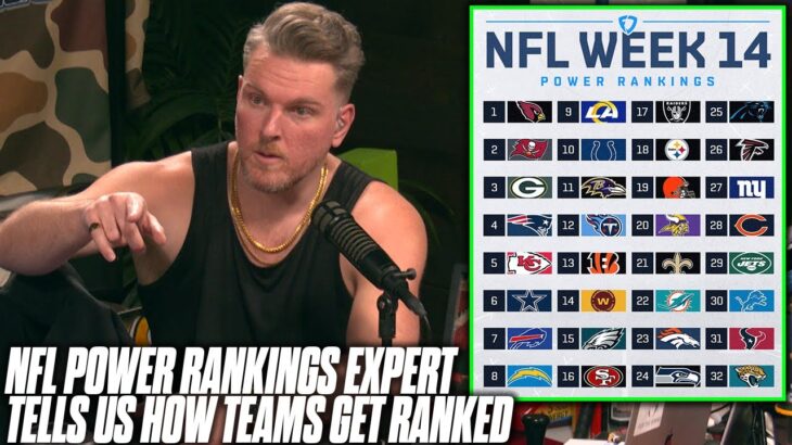 NFL Network’s Power Ranking Expert Explains How He Decides His Rankings  Pat McAfee Reacts