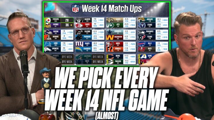 Pat McAfee & AJ Hawk Pick Every Week 14 Game In The NFL