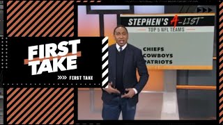 Stephen’s A-List: Top 5 NFL teams after Week 14 | First Take