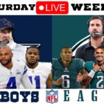 Dallas Cowboys vs Philadelphia Eagles: Week 18 Saturday: Live NFL Game