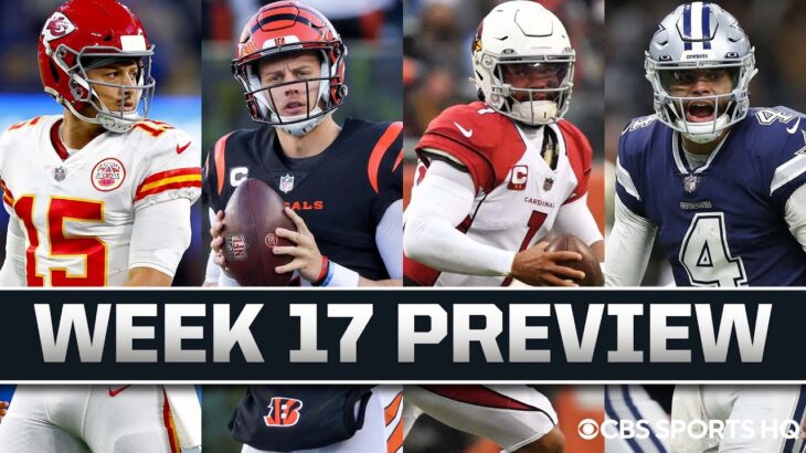 Notable Week 17 NFL Games Preview [Chiefs vs Bengals, Cowboys vs Cardinals, & MORE] | CBS Sports HQ