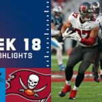 Panthers vs. Buccaneers Week 18 Highlights | NFL 2021