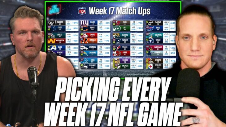 Pat McAfee & AJ Hawk Pick EVERY Week 17 NFL Game