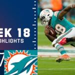 Patriots vs. Dolphins Week 18 Highlights | NFL 2021