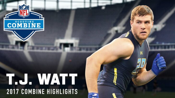T.J. Watt (Wisconsin, LB) | 2017 NFL Combine Highlights