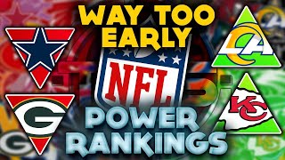 The Official “WAY TOO EARLY” 2022 NFL Power Rankings (Post Super Bowl) || TPS
