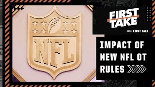 First Take debates the impact of the new NFL overtime rules for playoff games 🏈