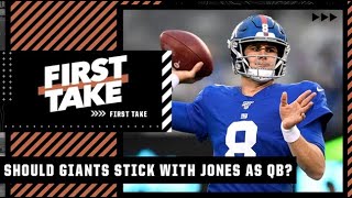 Mel Kiper Jr. says the Giants should stick with Daniel Jones and not draft a QB | First Take