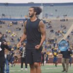 Colin Kaepernick throws in front of NFL scouts at Michigan’s spring game